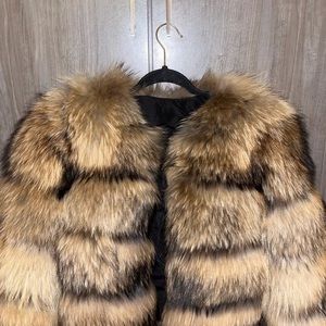 Real fox fur jacket